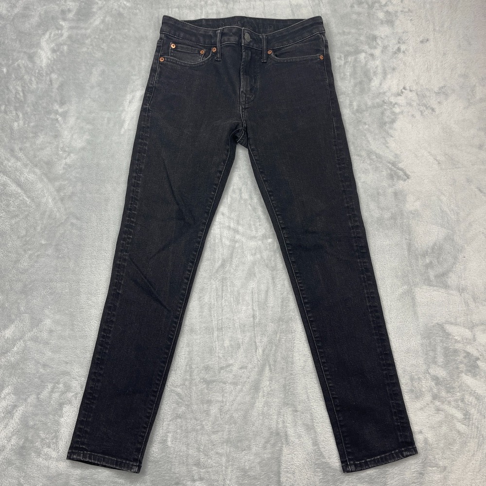 American Eagle Jeans Womens 29x30 Black Denim Airflex+ Dark Wash Skinny Leg